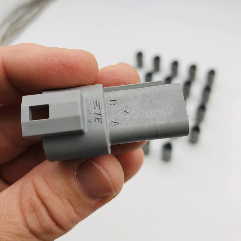 TE Connectivity DT04-3P Receptacle 3 Pin Grey Wire to Wire 3 Way Pack of 25 3