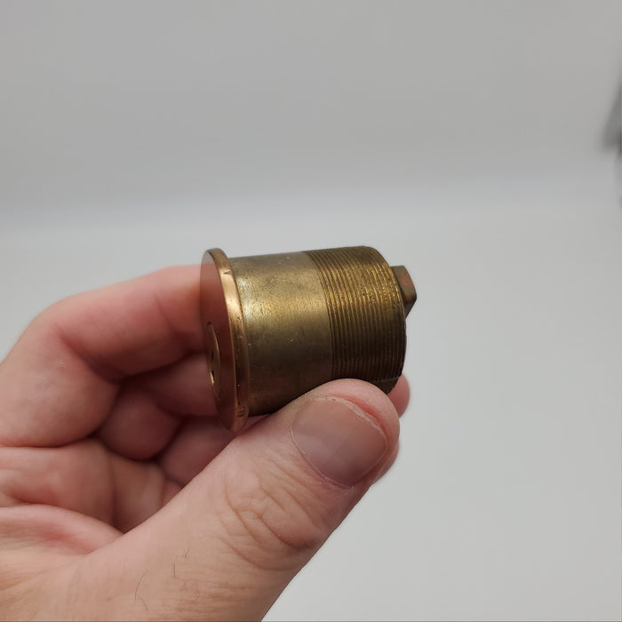 Falcon Mortise Cylinder 1-1/4" Length Satin Bronze # 986 E Keyway 5 Pin 9897 Cam 6