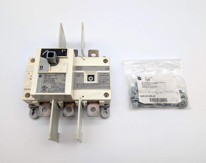Allen Bradley 194R-NU100-1753 Disconnect Switch 3 Pole 100A 600 V Non Fused 1