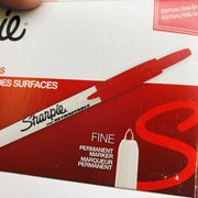 Sharpie 32702 Red Marker Fine Point Retractable No Cap Permanent 12 Count 4