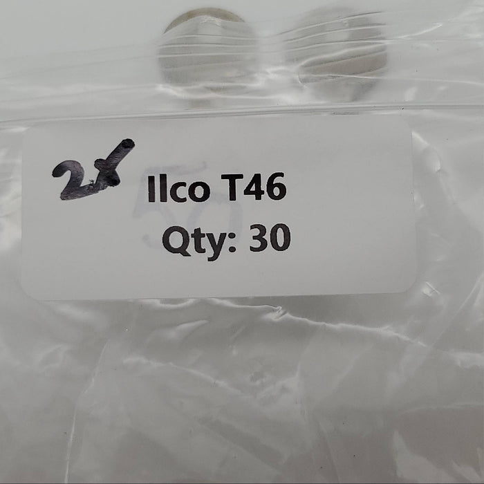 2x Ilco T46 Key Blanks Luggage Trunk Locker Steel Pre Cut 4