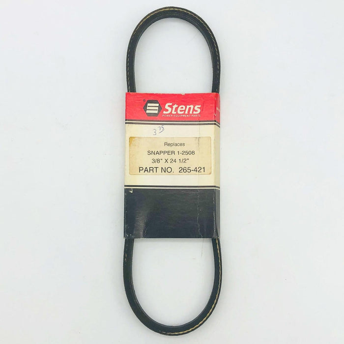 Stens 265-421 Drive Belt 3/8" x 24-1/2" New NOS For Snapper 12508 Open 1