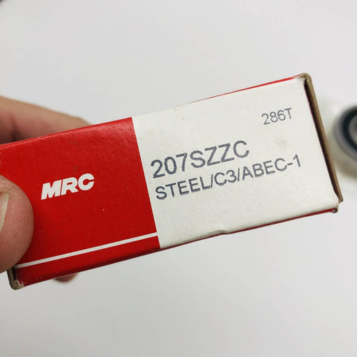 MRC 207SZZC Bearing Radial Deep Groove Ball Straight Bore Double Sealed 1pc 2