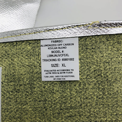 National Safety Apparel L09NJNJVCFSXL Silver Spats XL Hook Loop Aluminized OPF 2