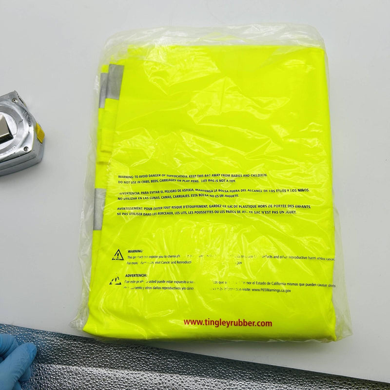 Tingley O44122 Eclipse Overalls Sz 3XL Hi Vis Class E FR Fluorescent Snap Fly