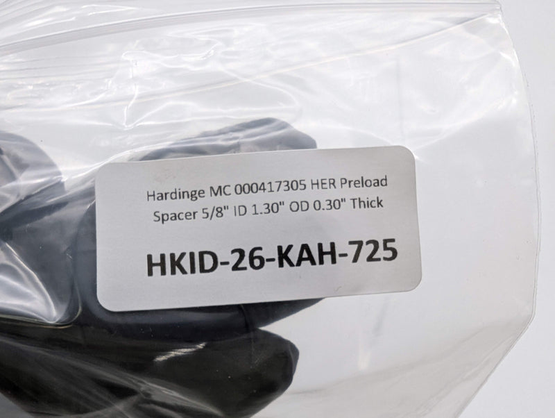 Hardinge MC 000417305 HER Preload Spacer 5/8" ID 1.30" OD 0.30" Thick