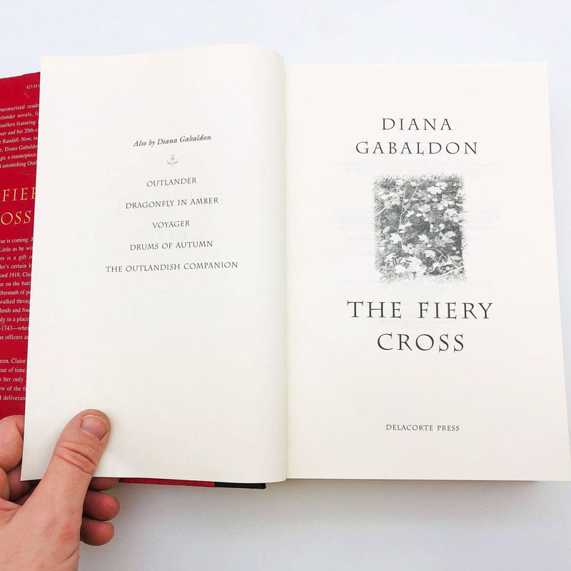 The Fiery Cross Diana Gabaldon Hardcover 2001 1st Edition/Print Outlander Series 8