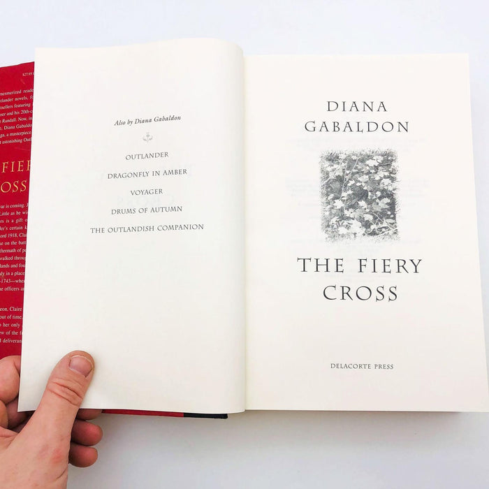 The Fiery Cross Diana Gabaldon Hardcover 2001 1st Edition/Print Outlander Series 8