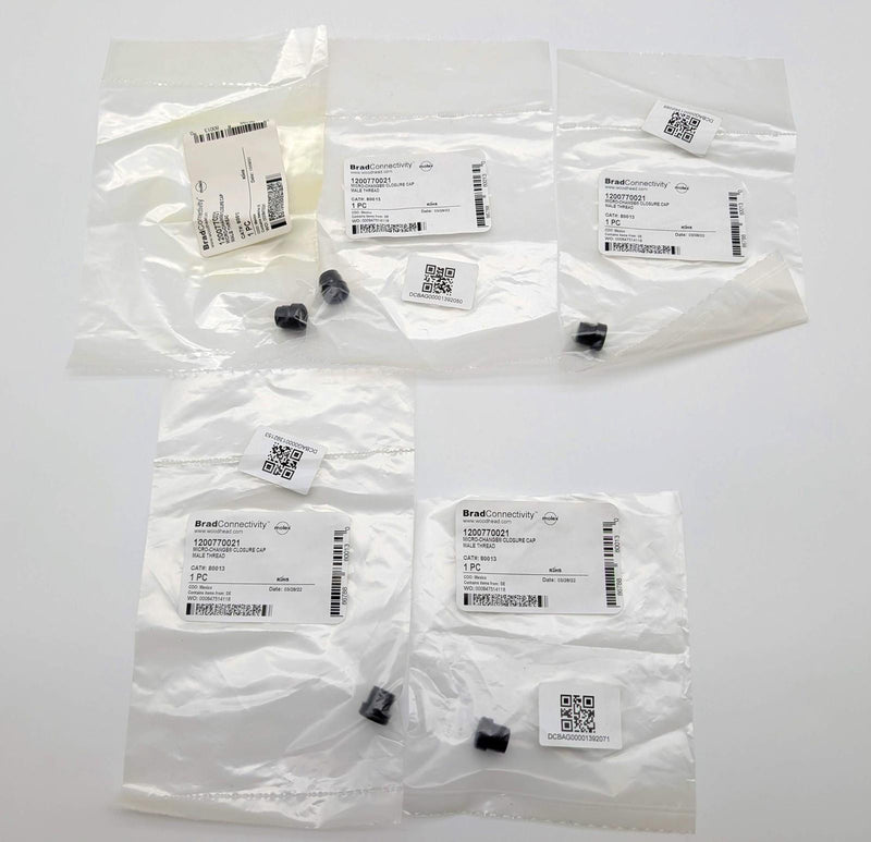 Brad Connectivity 1200770021 Micro-Change Closure Caps M12 Male Thread Pack of 5 3
