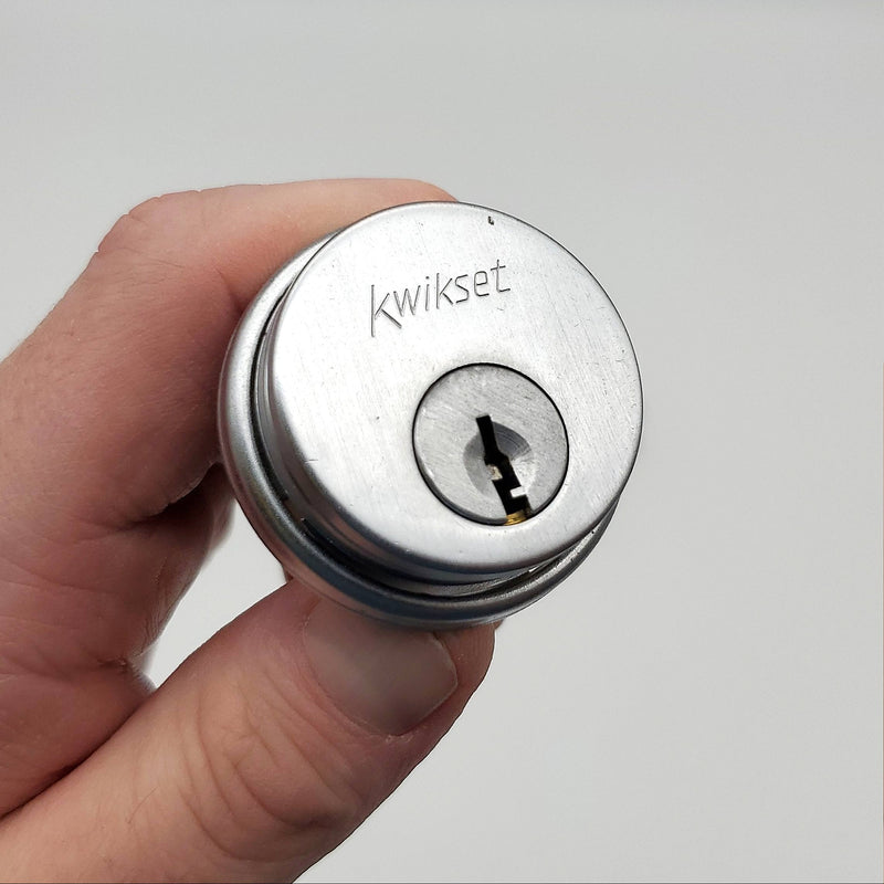 Kwikset Mortise Lock Cylinder 1-3/8" Len Satin Chrome 5 Pin No. 362
