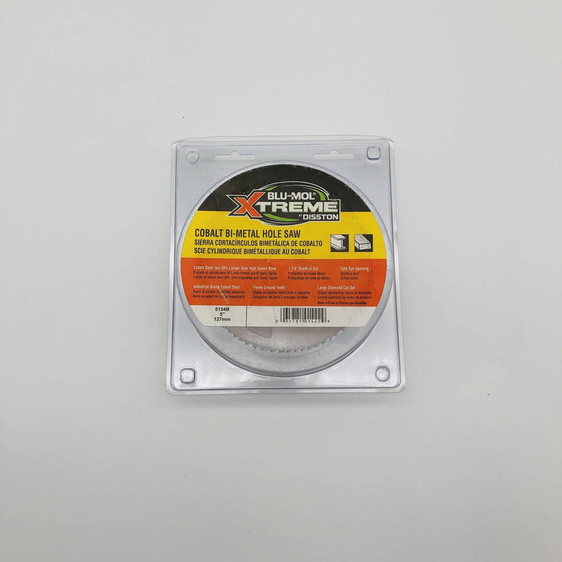 Blu-Mol Xtreme 5154B Hole Saw 5"/127MM Cobalt Bi-Metal 1-7/8" Depth of Cut 7