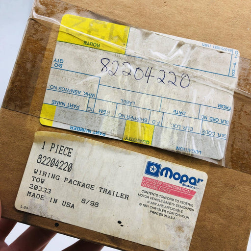 Mopar 82204220 Wiring Package Trailer Tow OEM New Old Stock NOS Open 2