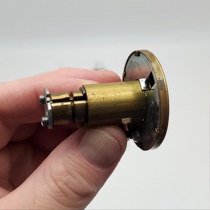 Dexter Dexlock Knob Lock Cylinder Assembly Bright Brass Byron Keyed Differently 7