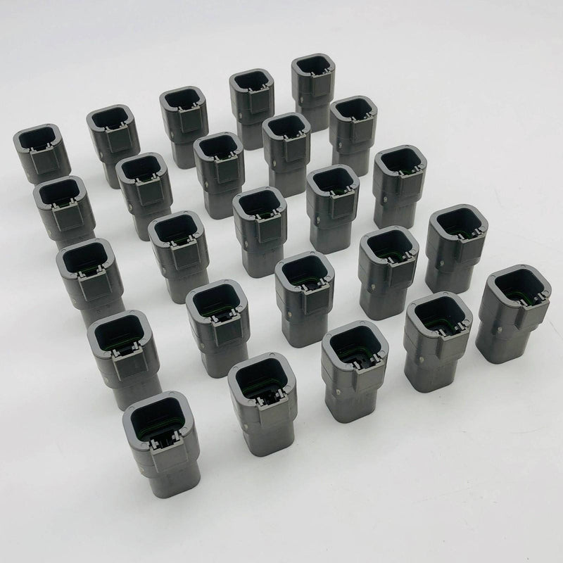 TE Connectivity DTP04-4P Receptacle Connector 4 Pin Grey Wire to Wire Pack of 25 1