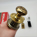 Schlage Door Knob Privacy Lock Bright Brass Georgian 2-3/4" Backset A30D 3