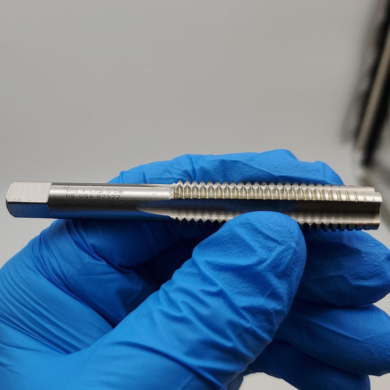 M12 X 1.75 D7 Hand Tap 4 Flute High Speed Steel 0.275" Chuck Exactek 3112756 3