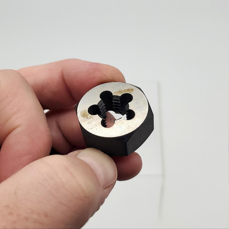 Greenfield M12 x 1.75 Hex Threading Die Metric 1/2" Thick Carbon Steel 3