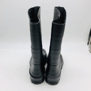 Dunlop 86775 Rubber Rain Boots Men 11/Women 13 Plain Toe Black 14in Lightweight 5