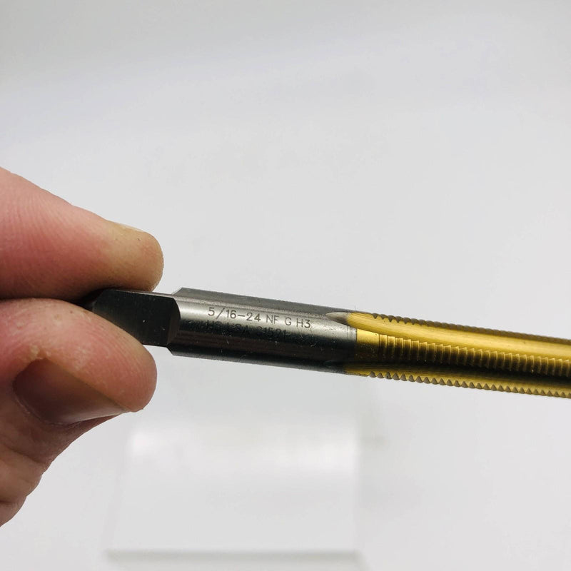 Exactek 3195403 End Mill 5/16-24 4 Flute H3 Bott HSS Hand TiN G1521 4