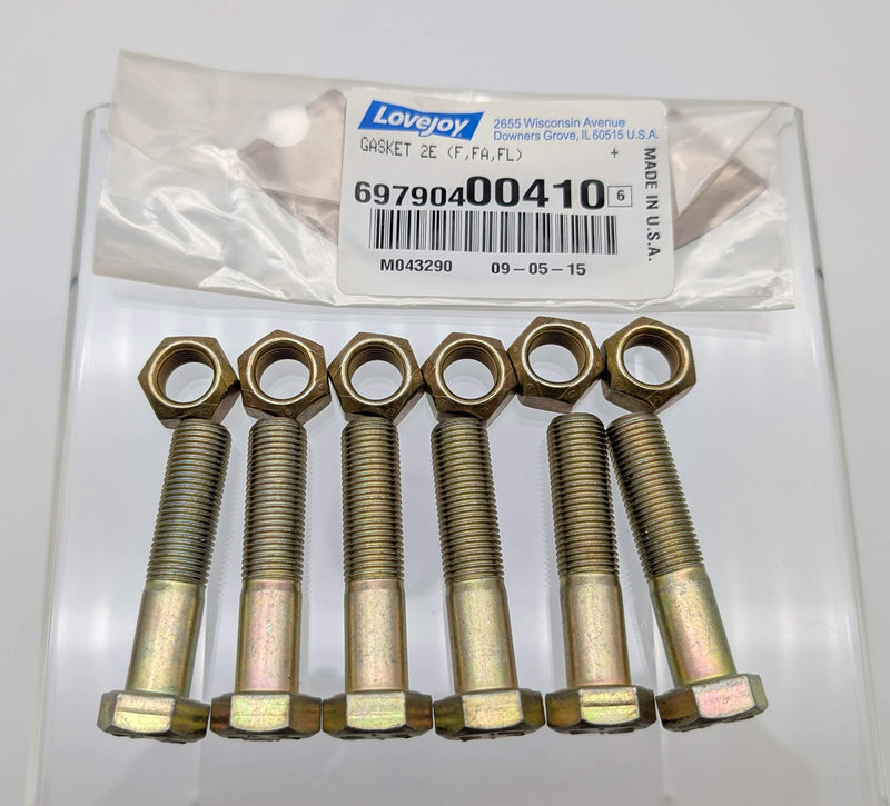 Lovejoy 2E Accessory Kit for F2E Flange Coupling Sleeve Bolts Nuts Gasket 1