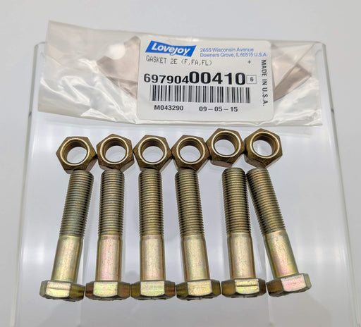 Lovejoy 2E Accessory Kit for F2E Flange Coupling Sleeve Bolts Nuts Gasket 1