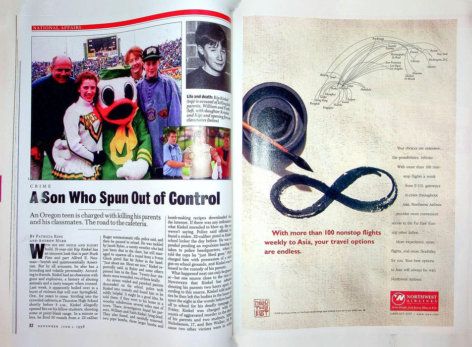 Newsweek Magazine June 1 1998 Oregon School Massacre Suharto Gang Violence God 4