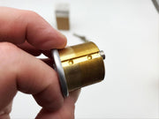 Schlage Mortise Lock Cylinder 30-001 E Keyway Satin Chrome 1-1/8" Length NOS 4