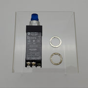 Allen Bradley 800T-PSDT16 Pilot Light Blue Lens Dual Input 120V 60Hz 110V 50Hz 1