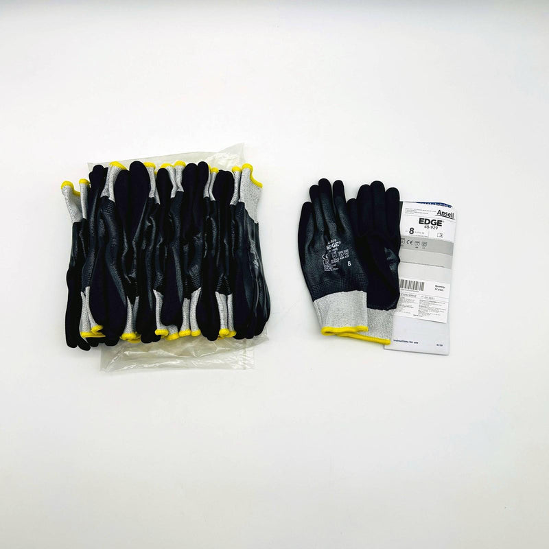 Ansell Edge 48929 Cut and Oil Resistant Gloves Medium 8 High Dexterity 12 Pairs 9