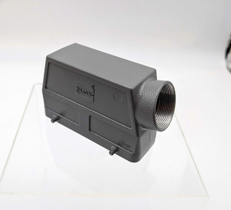 Harting 09300240521 Side Entry Hood Size 24B Aluminum Body 120mm L x 57mm W 1
