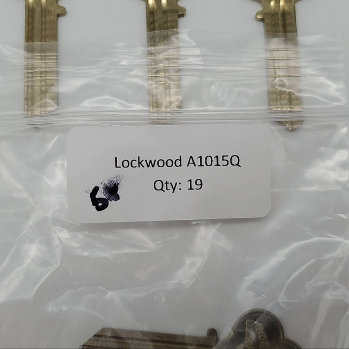 5x Lockwood A1015Q Key Blanks Q Keyway Nickel Silver 6 Pin USA Made NOS 4