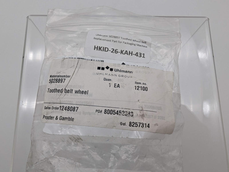 Uhlmann 5028897 Toothed Wheel Belt Replacement Part for Packaging Machine 4
