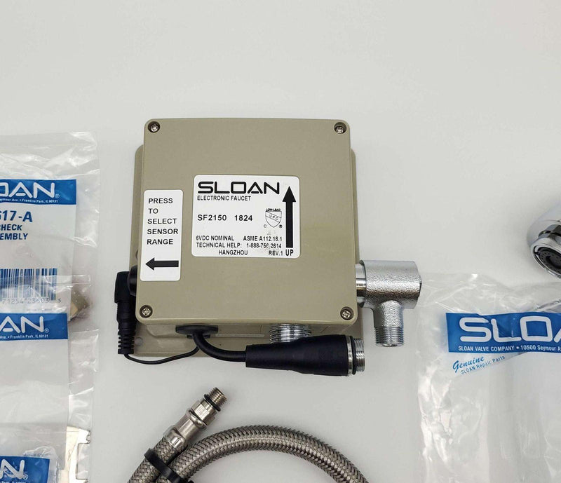 Sloan SF2150-4 Sensor Faucet Battery Operated Single Hole Polished Chrome 4