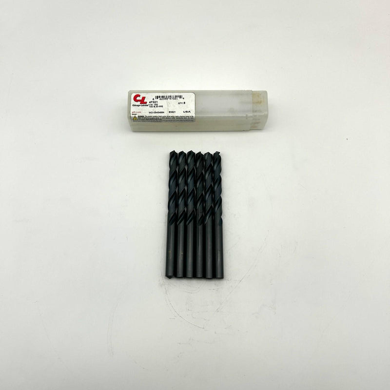 6pk Chicago-Latrobe 47321 Jobber Drill Bit 150 8.20mm HSS Black Oxide General Pu 8