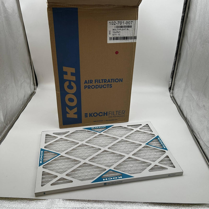 Koch 102-701-007 Filter 16x25x1 Multi Pleat XL HC8 Merve 8 Synthetic Pack of 12 1