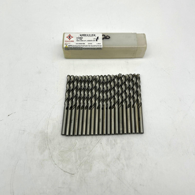 Cle-Line C62854 Jobber Drill Bit 5.6mm 1898 General Purpose HSS Bright Lot of 20