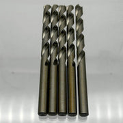 5pk Cle-Line C62877 Jobber Length Drill 1898 7.9mm General Purpose HSS Bright 2