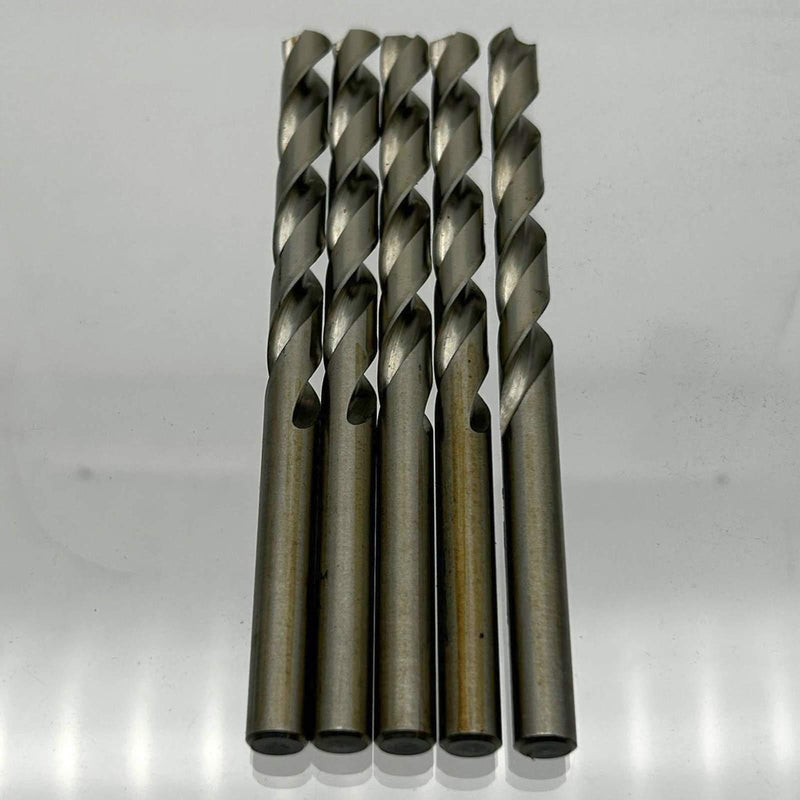 5pk Cle-Line C62877 Jobber Length Drill 1898 7.9mm General Purpose HSS Bright 2