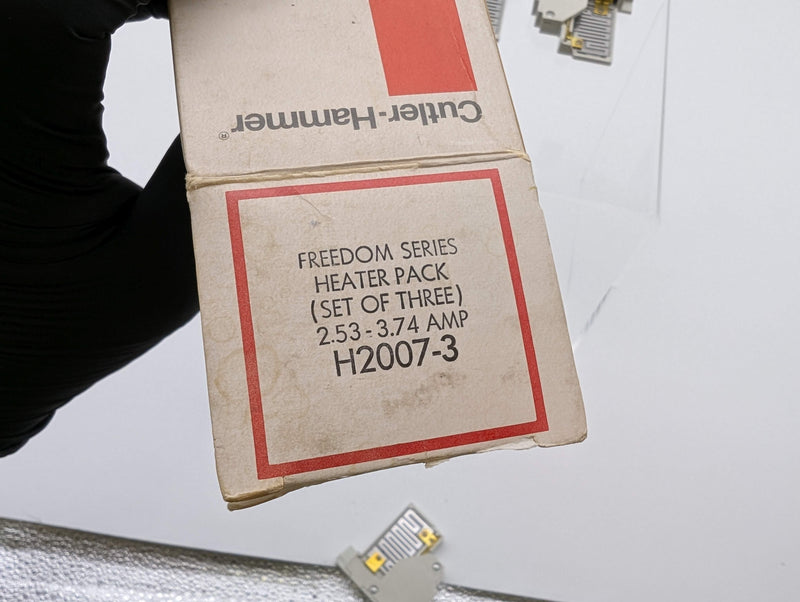 Cutler-Hammer H2007-3 Freedom Series Overload Heater Pack 2.53-3.74A Set of 3