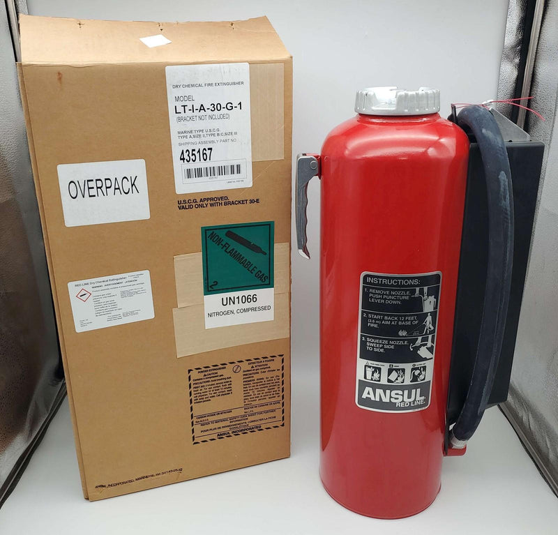 Ansul 435167 Fire Extinguisher 30lb Red Line Portable Nitrogen LT-I-A-30-G-1 1
