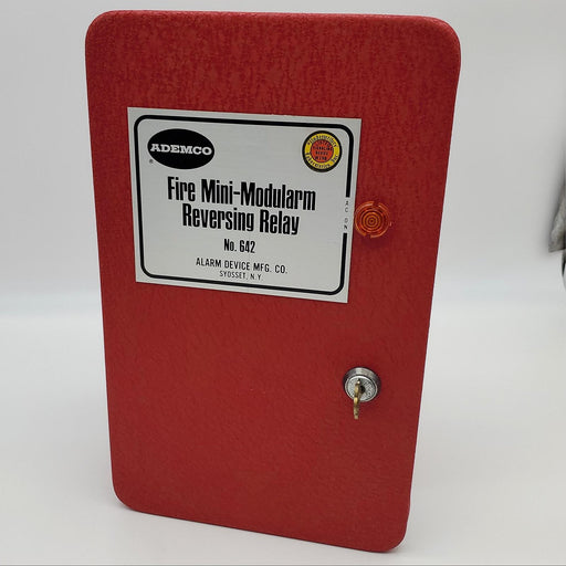 Ademco No 642 Fire Mini Modularm Reversing Relay 115 VAC 12.5" x 7.5" x 3.5" NOS 1