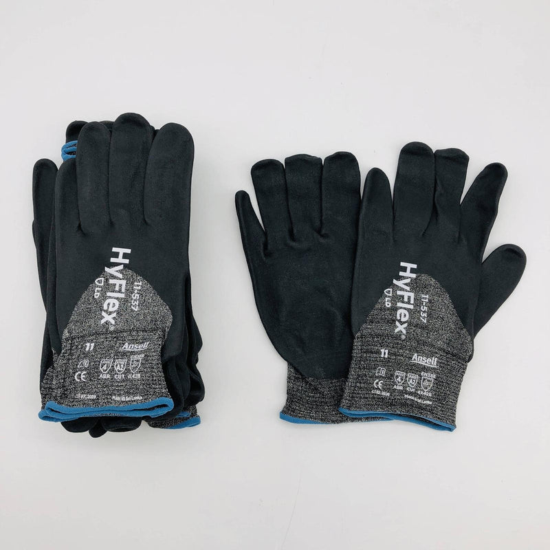 Ansell Hyflex 11537 Cut Resistant Work Glove Sz XXL 11 Nitrile Foam Palm 6 Pairs 9