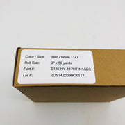 Aura 135-HY Conspicuity Tape 2in x 150ft Red White 11x7 Kiss Cut DOT-C2 1 Roll 2