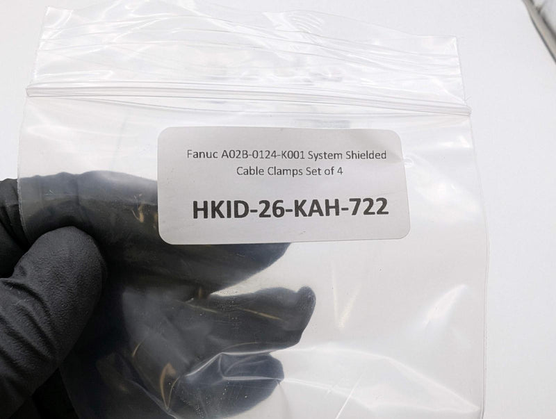 Fanuc A02B-0124-K001 System Shielded Cable Clamps Set of 4