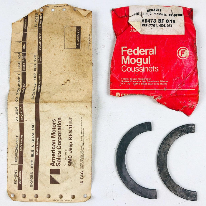 AMC Jeep Renault 7701454051 Thrust Washer OEM NOS Federal Mogul 60478 BF 0.15 1