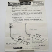 Ademco No 67 Overhead Do or Contact Magnetically Actuated 23" Cable USA Made NOS 7