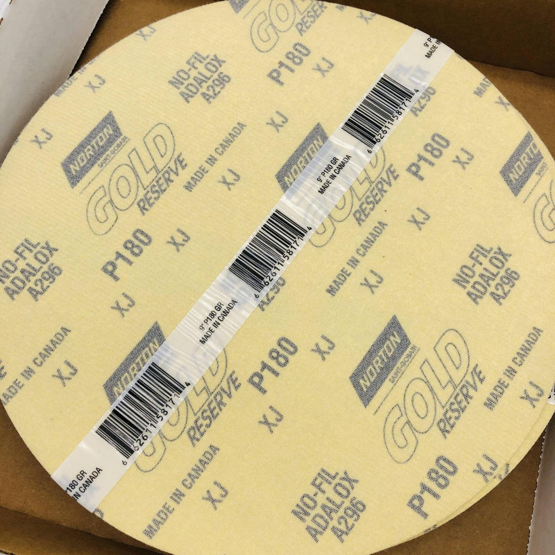 Norton 66261158171 Sanding Discs 9" Hook & Loop P180 Porter Cable 7800 15pk 3