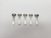 5x Ilco TA7 Key Blanks For Vintage Toyota Vehicles Nickel Plated NOS 3