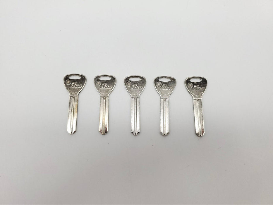 5x Ilco TA7 Key Blanks For Vintage Toyota Vehicles Nickel Plated NOS 3