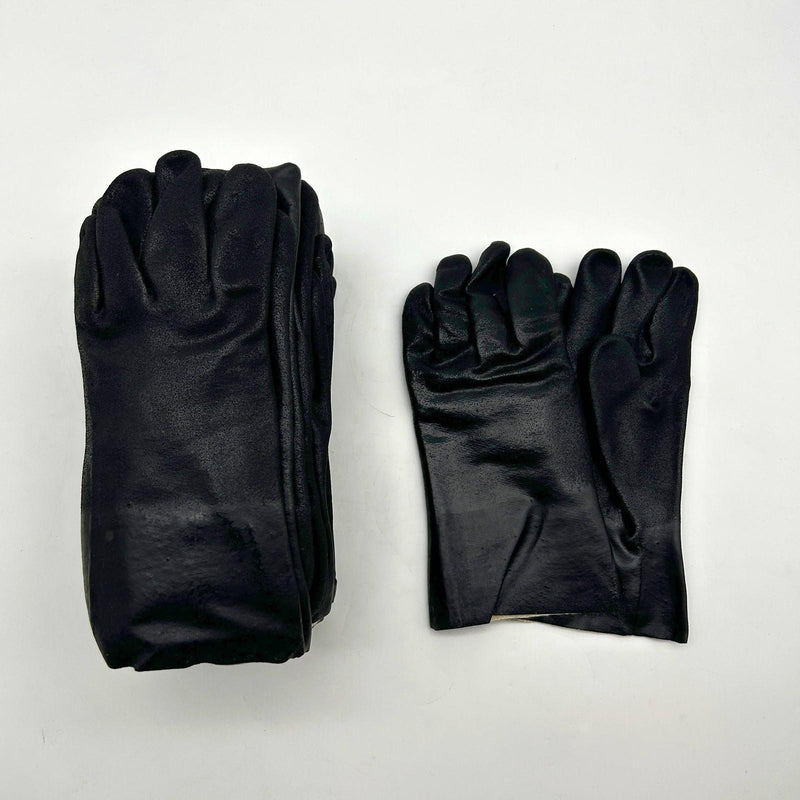 MCR 6522SJ Chemical Resistant Glove Large 12" Blk Double Dipped Jersey 12 Pairs 8